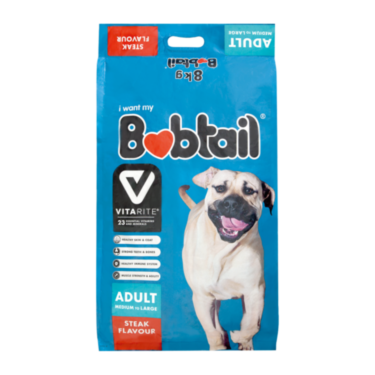 Bobtail Adult Small to Medium Steak 8Kg