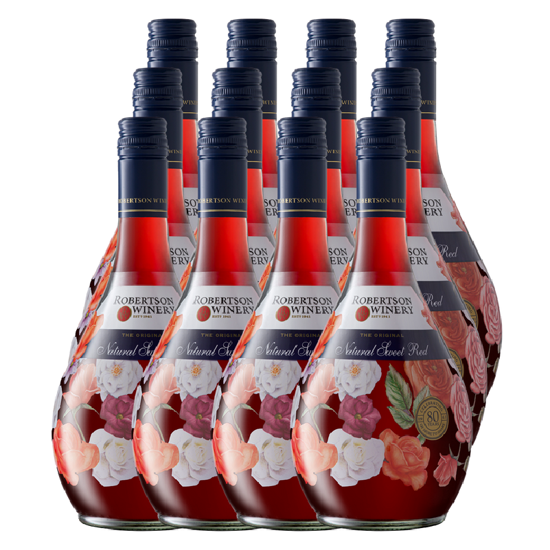 12X ROBERTSON NATURAL SWEET RED 750ml