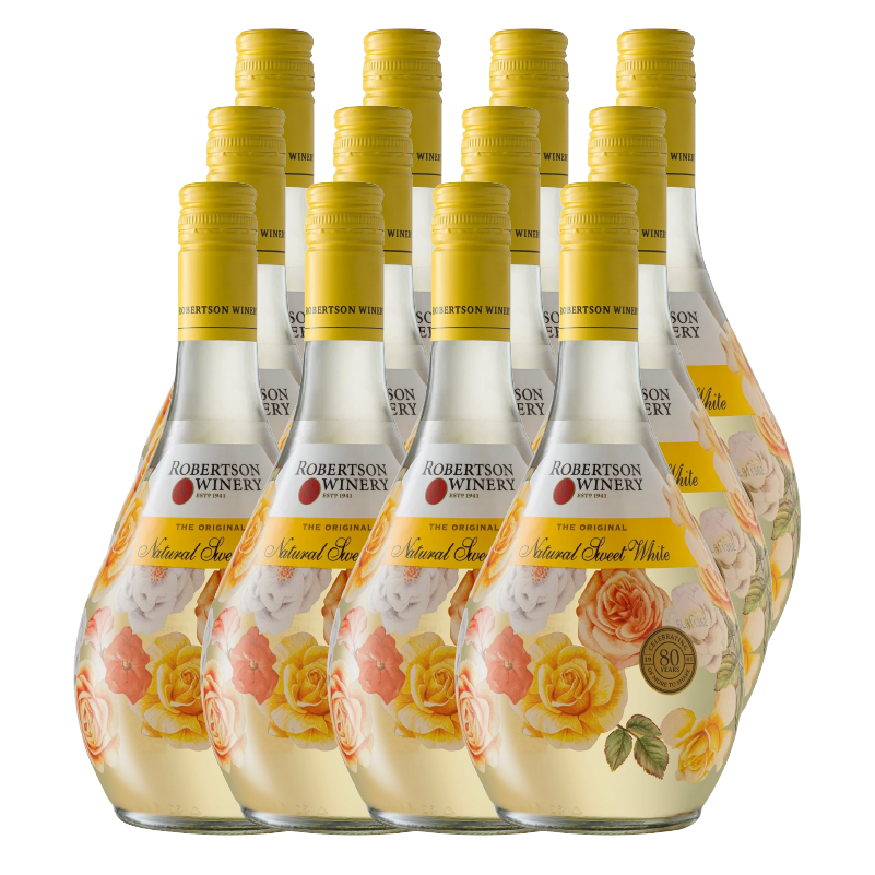 12X ROBERTSON NATURAL SWEET WHITE 750ml