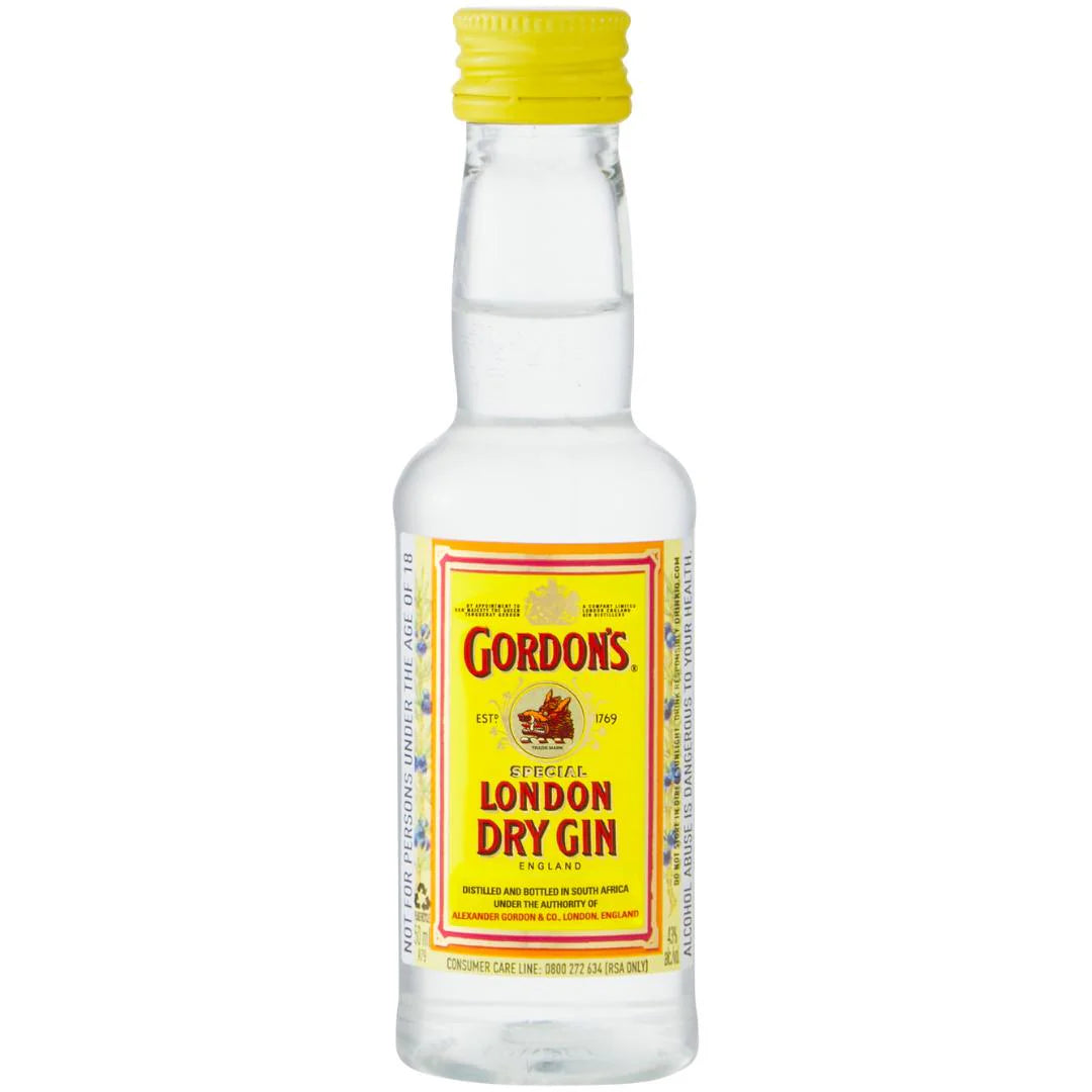 12x Gordon's London Dry Gin Bottle 50ml