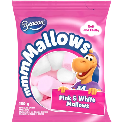 Beacon Mash Mallows Pink and White 150g