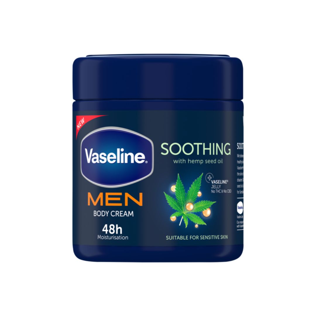 Vaseline Men Body Cream Soothing 400ml