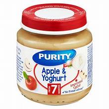 Purity Apple and Yoghurt from 7months 125ml