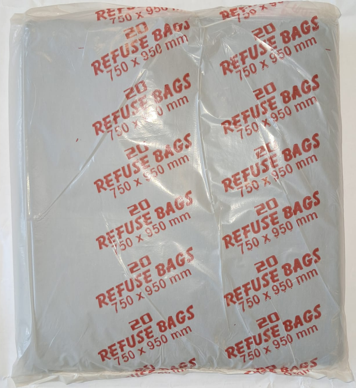 Black Refuse Bags 750mm X 950mm 20'S
