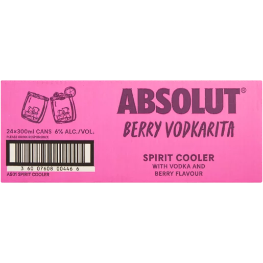 24x Absolut Berry Vodkarita 300ml