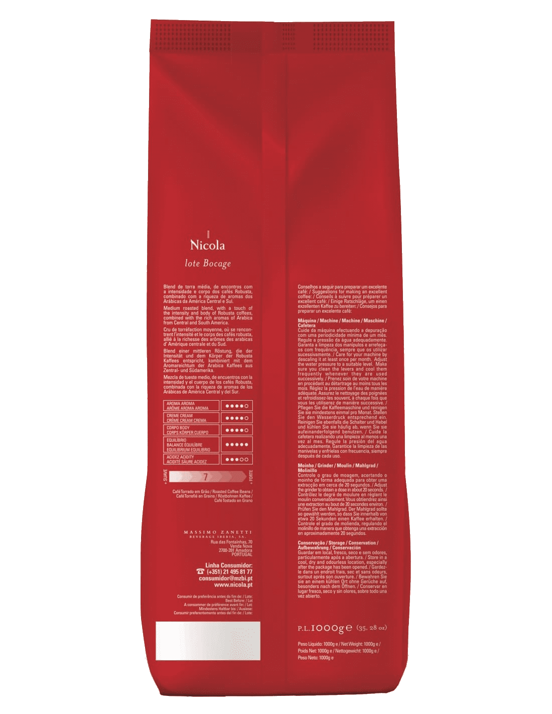 Nicola Bocage Coffee Beans 1kg