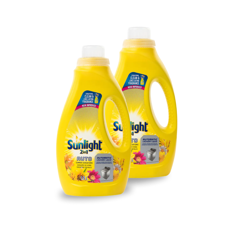 2x Sunlight 2in1 Summer Auto Liquid 1.5L