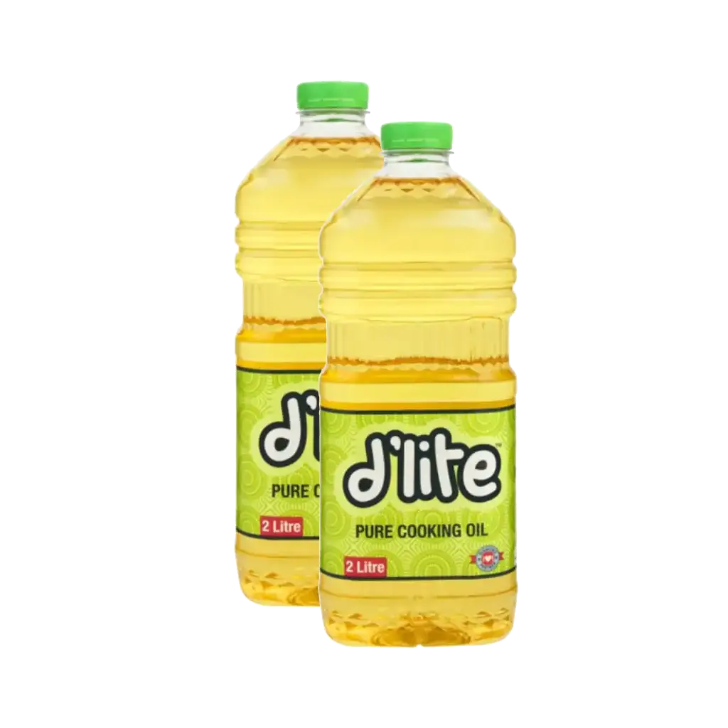 2x Cooking Oil D'lite 2L