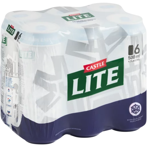 Castle Lite 500ml 6 Pack