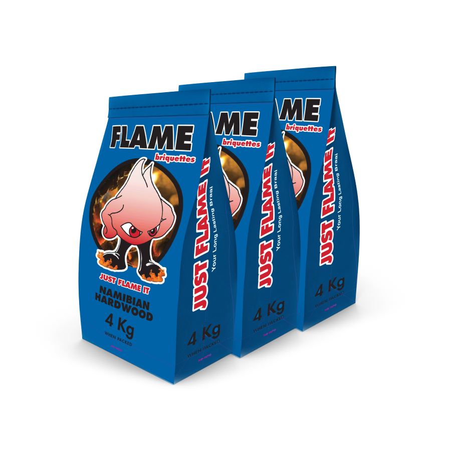3x Flame briquettes
