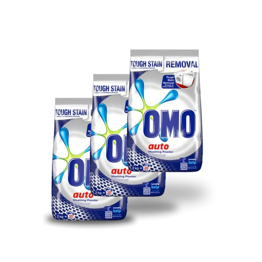 3x Omo Auto Washing Powder 2Kg