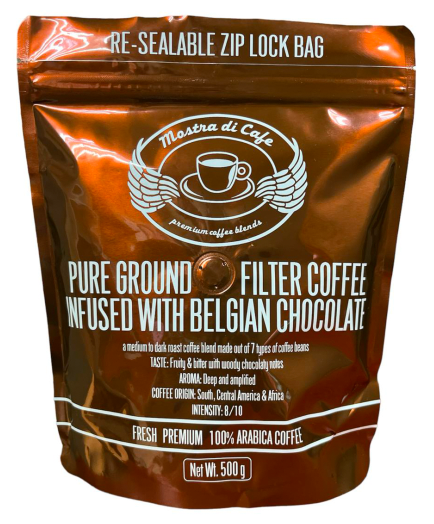 Mostra di cafe CHOCOLATE INFUSED Ground Coffee 500g