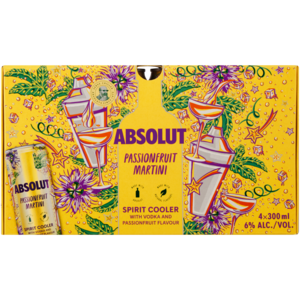 Absolut Passionfruit Martini 4x300ml