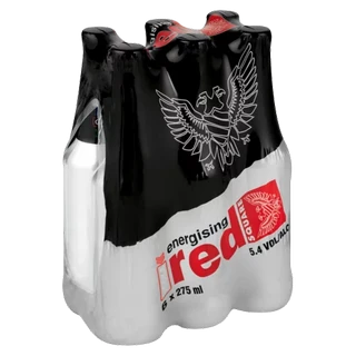 6X Red square energy Vodka 275ML pack