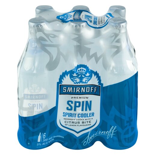 6x Smirnoff Spin 300ml