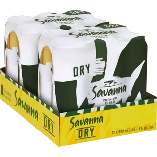 Savanna Dry Can 12 x 500ml