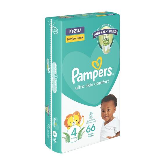 Pampers Active Jumbo Pack No.4 Maxi 66'S