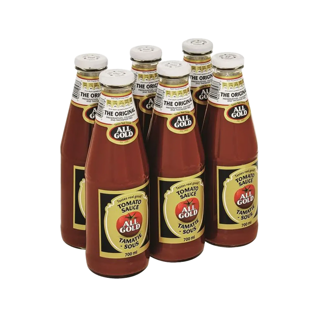 6x All Gold Tomato Sauce 700ml
