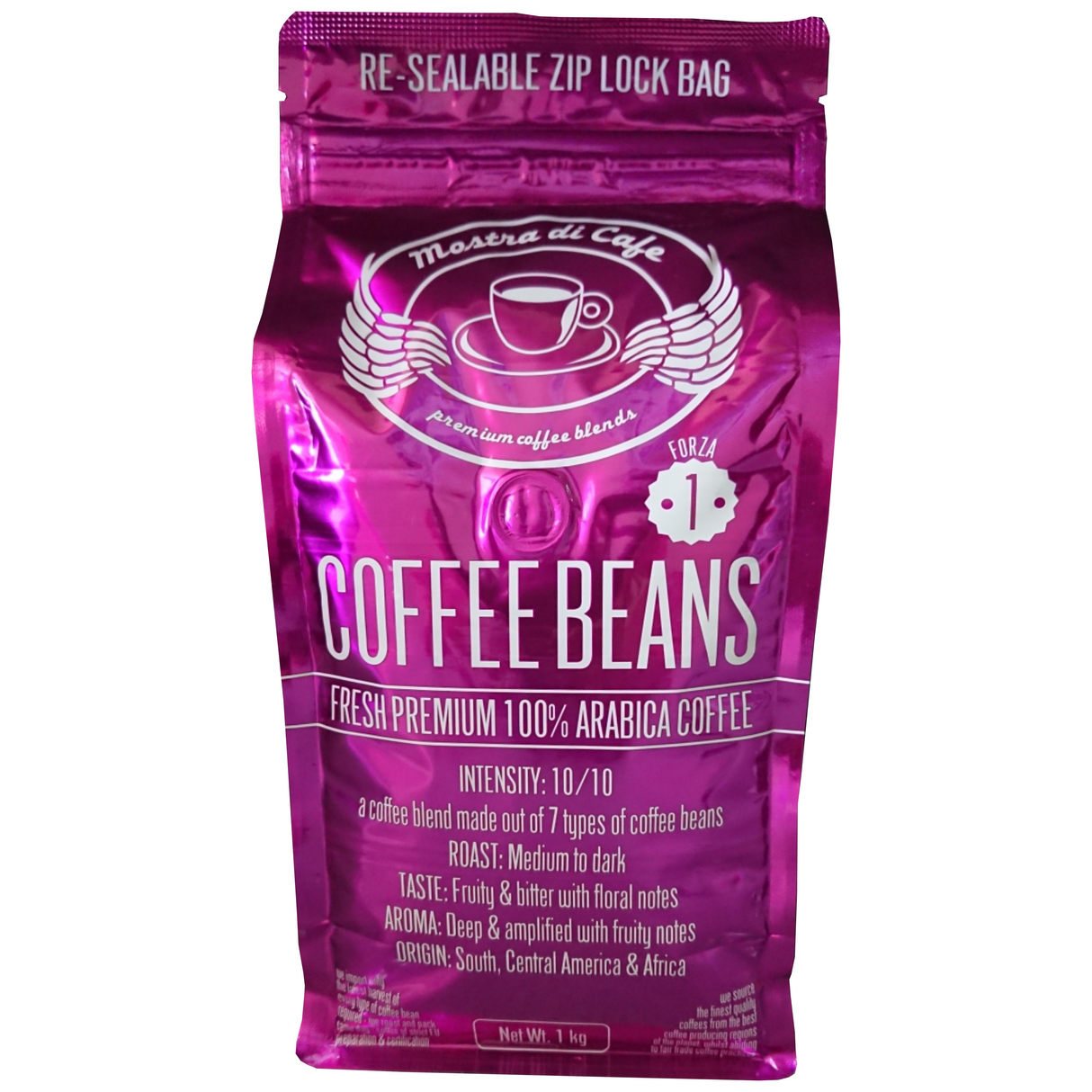 6X Mostra di cafe Coffee Beans forza 1 1KG