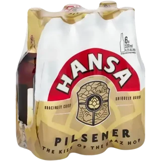 6x Hansa Pilssener 330ml 6 Pack