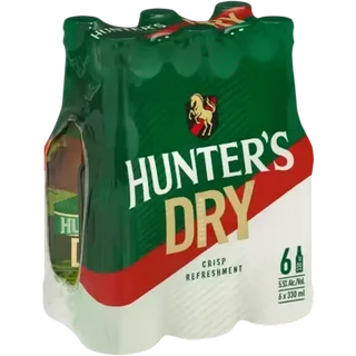 6x Hunters Dry 330ml