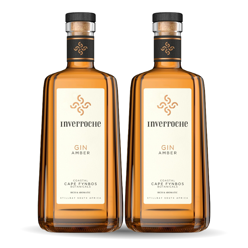 2x Inverroche Gin Amber Cape Fynbos 750ml