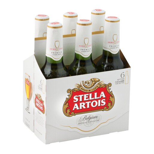 6x Stella Artois Nrb 330ml