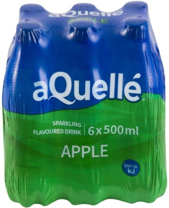 AQuelle Sparkling Apple Flavoured Water 6 x 750 ml