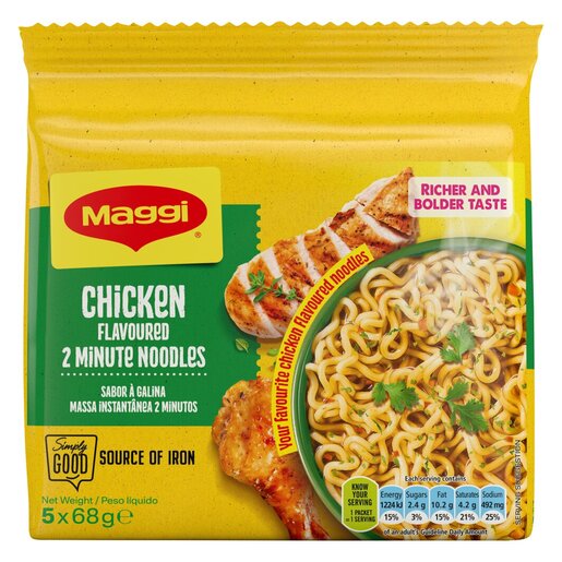 Maggi 2 Minute Multi Chicken 5x68g