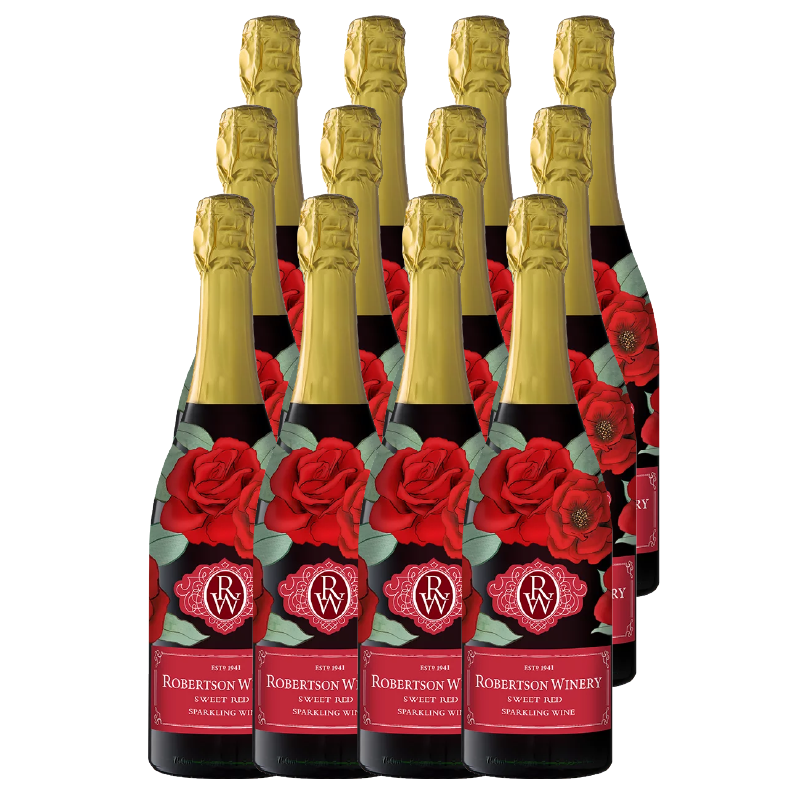 12X ROBERTSON SPARKLING SWEET RED 750ml