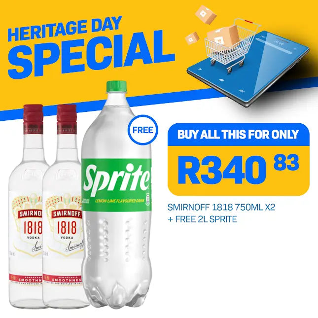 SMINORF 1818 750ML X2 (FREE 2L SPRITE)