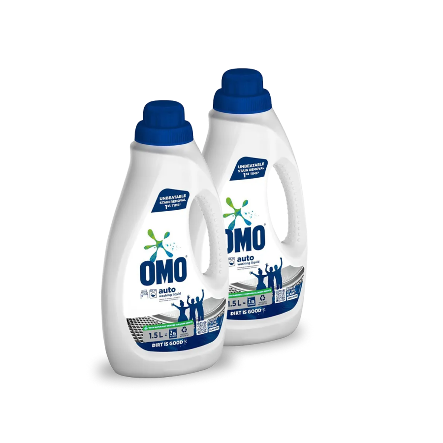 2x Omo Auto Liquid Comfort 1.5L
