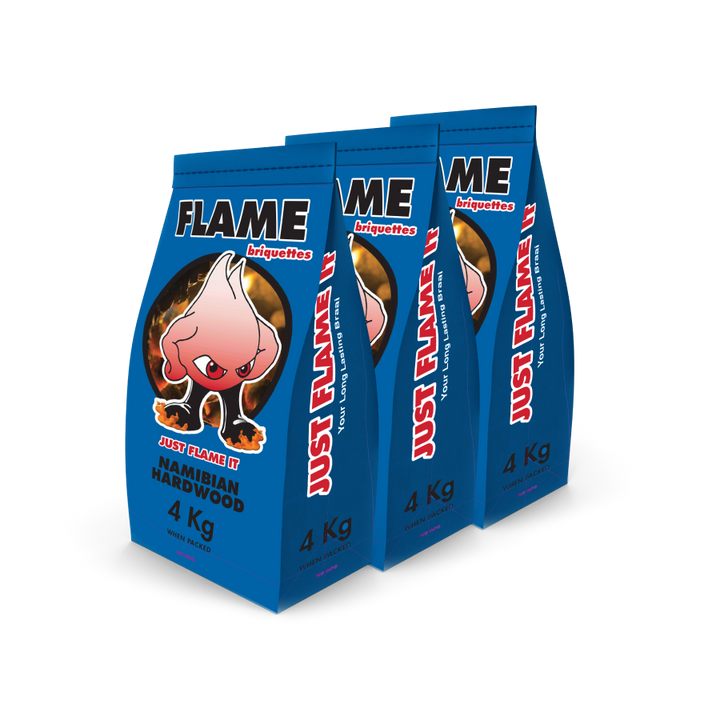 3x Flame briquettes