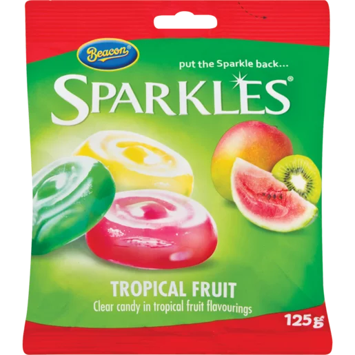 Sparkles Tropical Fruit Sweets 125g