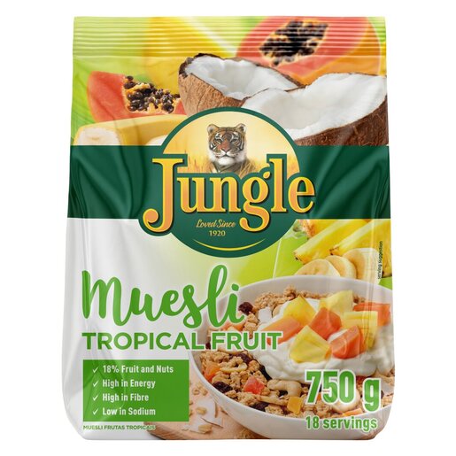 JUNGLE MUESLI 750G, TROPICAL