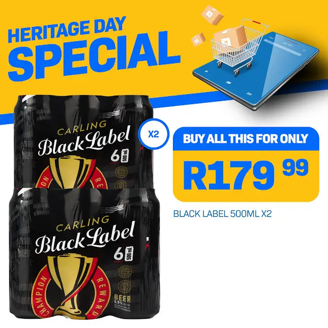 BLACK LABEL 500ML X2