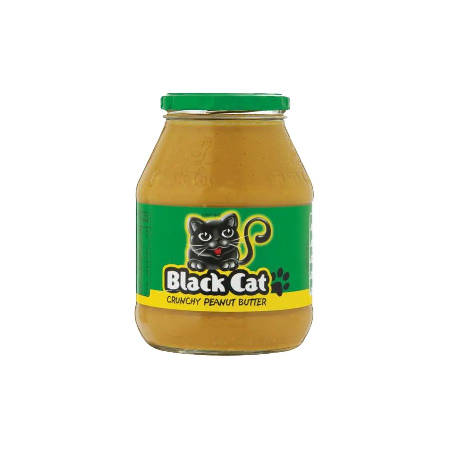 3x Black Cat Crunchy Peanut Butter 800g