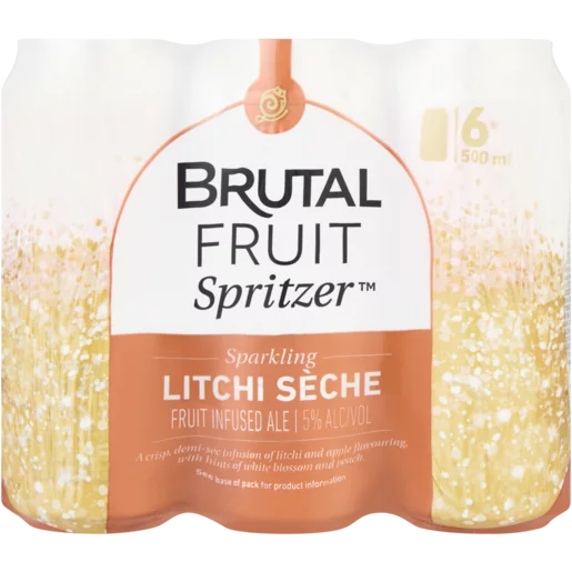 Brutal fruit Litchi seche 500ml 6 Pack