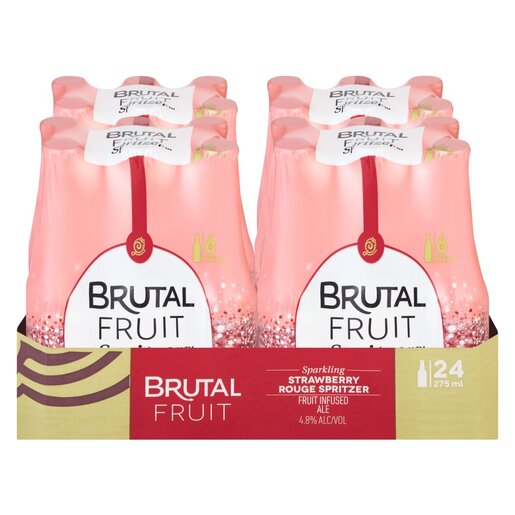 24x Brutal Fruit Straw Rougr Sprit 275ml