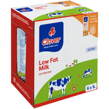 6x clover low fat cream milk  1L