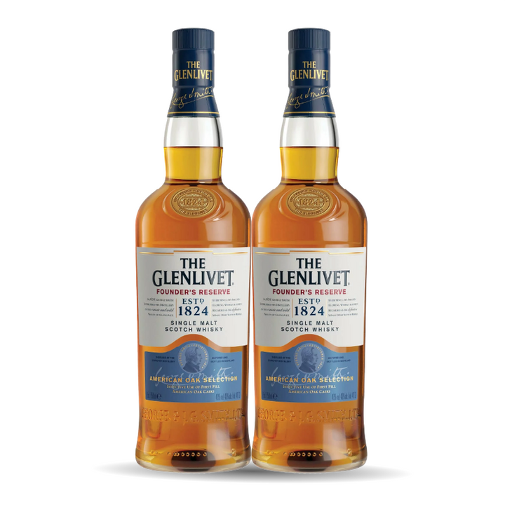 2x The Glenlivet  Founders Reserve 750ml
