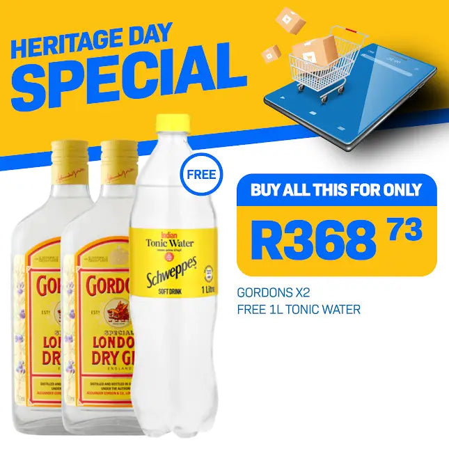 GORDONS X 2 (FREE 1L TONIC WATER)