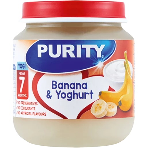 Purity Banana Yoghurt 125Ml
