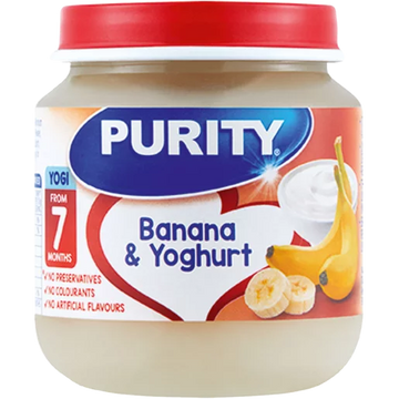 Purity Banana Yoghurt 125Ml