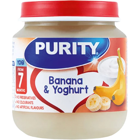 Purity Banana Yoghurt 125Ml