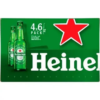 24 x Heineken Premium Larger Beer Bottles 330ml