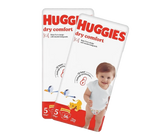 2x Huggies Dry Comfort Jumbo Pack 56'S Number 5