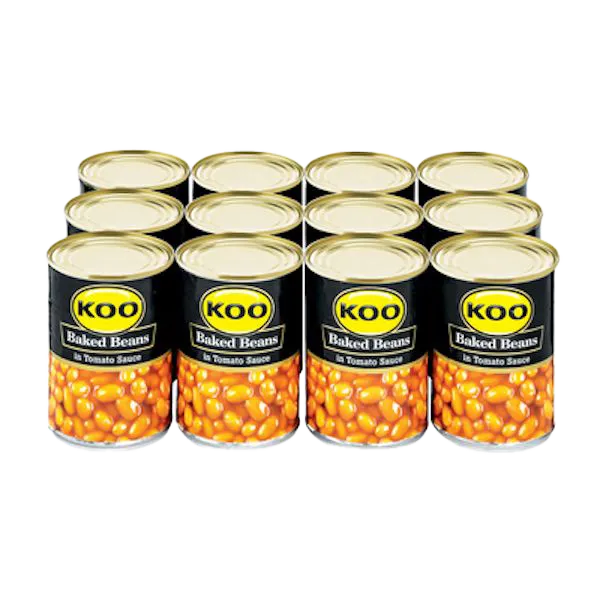 12x Koo Baked Beans In Tomato Sauce 410g
