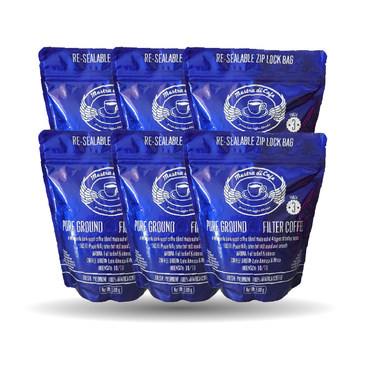 6X Mostra di cafe Coffee Beans FORZA 3 500g