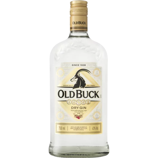 Old Buck Dry Gin 750ml Bottle